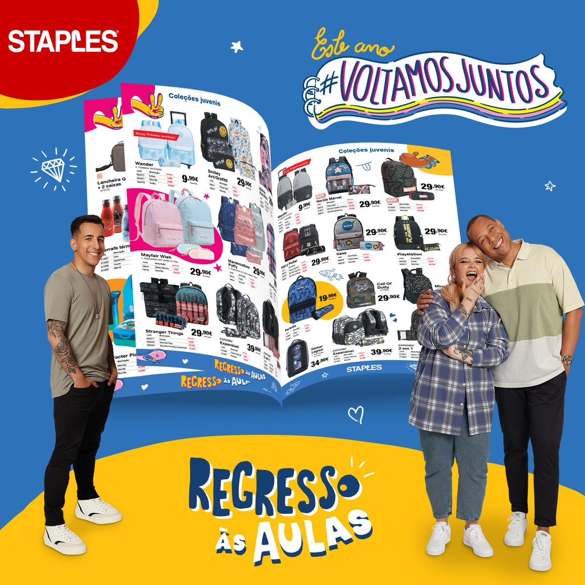 Campanha Staples Influnecers